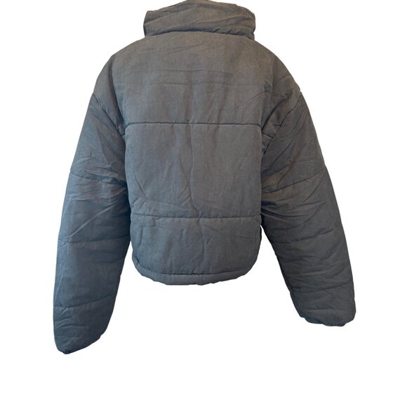 NWT PrettyLittleThing  Medium Black Puffer Jacket Polyester - Picture 7 of 12